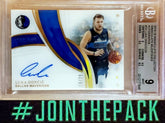 LUKA DONCIC 2018-19 IMMACULATE MILESTONES ROOKIE AUTO #/25 ACETATE BGS 9/10 AUTOGRAPH MAVS
